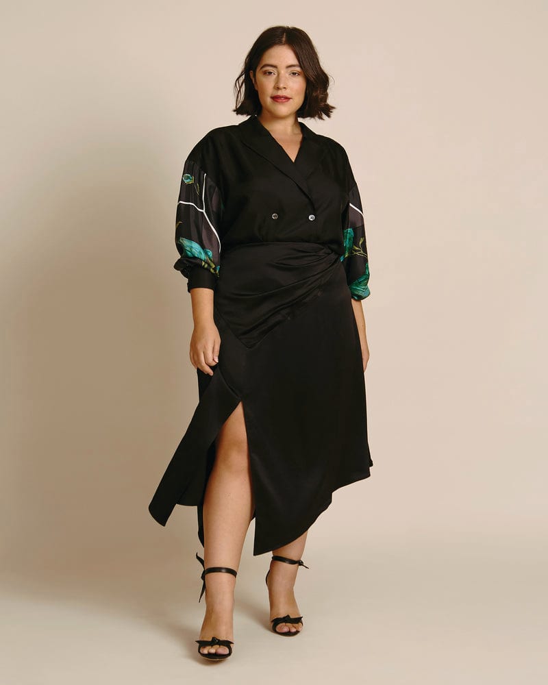 Plus size model wearing Jada Skirt by 11 Honoré Collection | Dia&Co | dia_product_style_image_id:199378